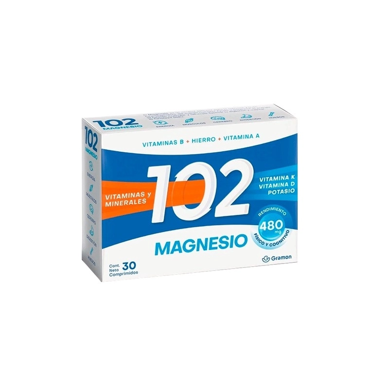Suplemento Dietario Magnesio 102 Años x 30 Comprimidos