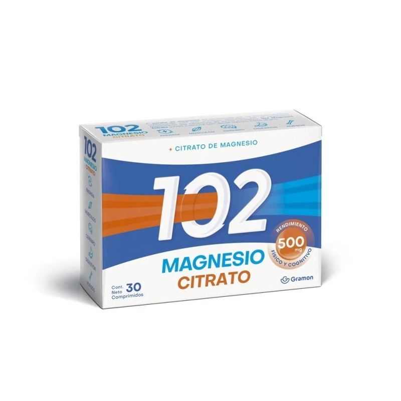 102 Años Citrato de Magnesio x 30 Comprimidos