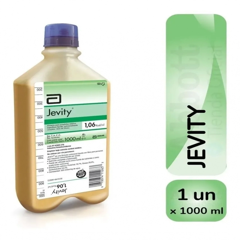 Abbott Jevity Alimento Nutrición Enteral x 1 L