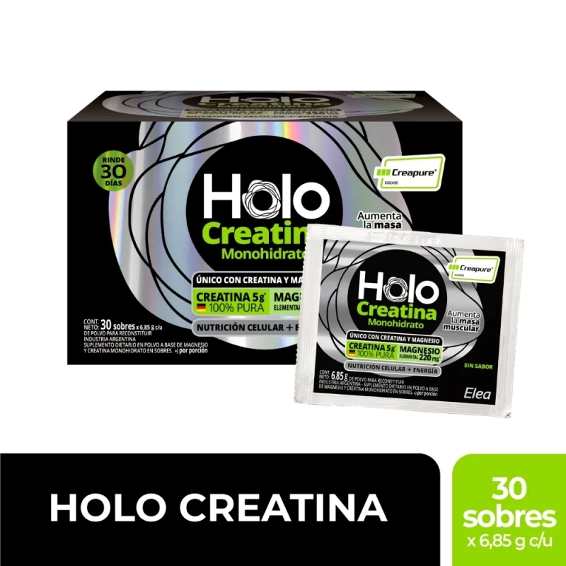 Elea Holocreatina Suplemento de Creatina Monohidratada x 30 Sobres