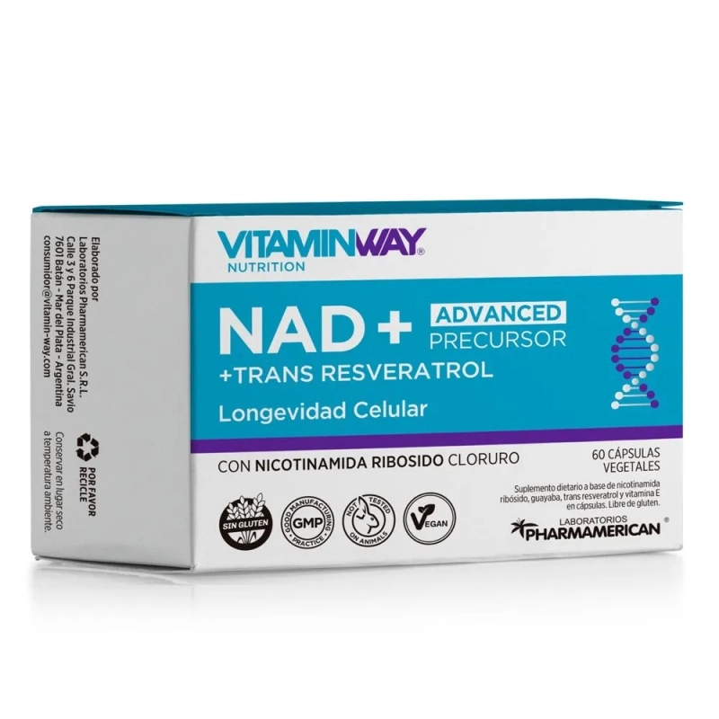 VitaminWay NAD+ Advanced Precursor 60 Cápsulas Veganas