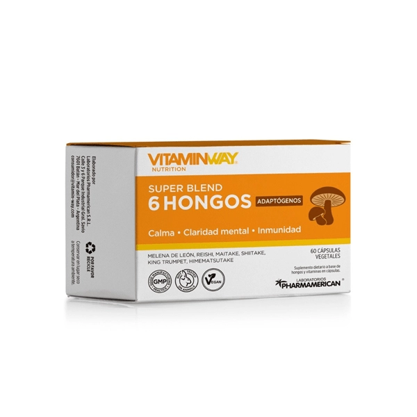 Vitamin Way Super Blend 6 Hongos Adaptógenos x 60 Cápsulas