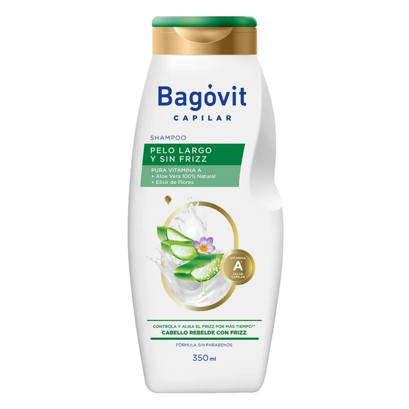 Bagóvit A Shampoo Capilar Pelo Largo y Sin Frizz x 350 ml