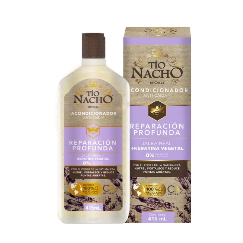 Acondicionador Keratina Vegetal y Jalea Real Tío Nacho x 415 ml