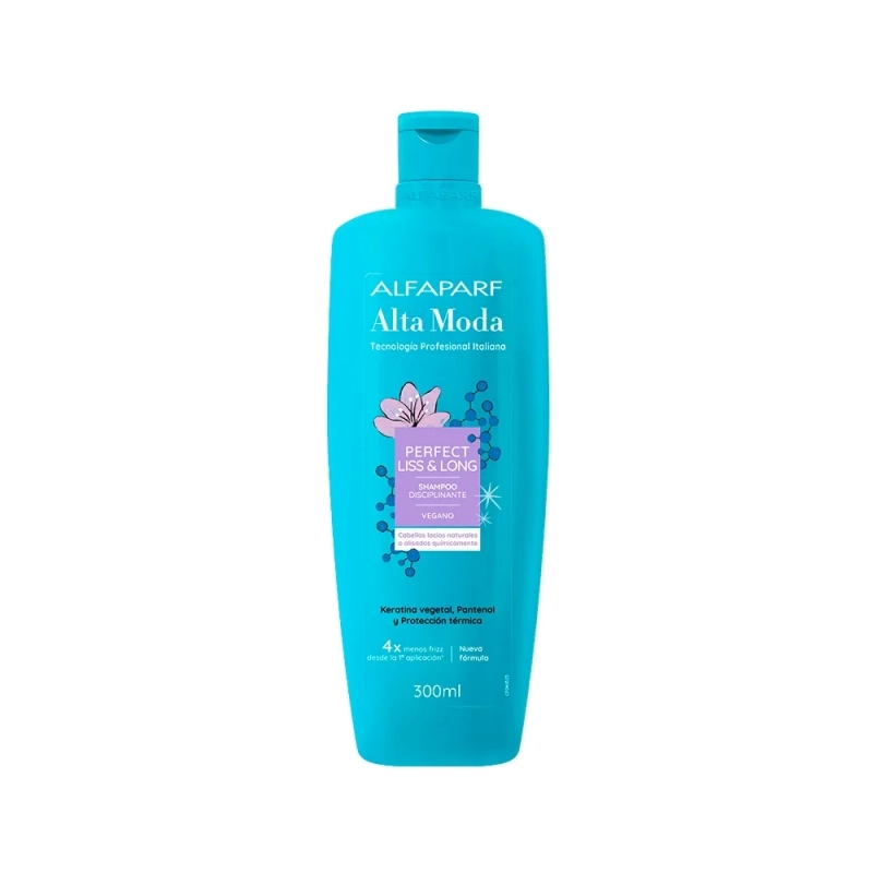 Alta Moda Shampoo Vegano Perfect Liss &amp; Long Disciplinante 300 ml