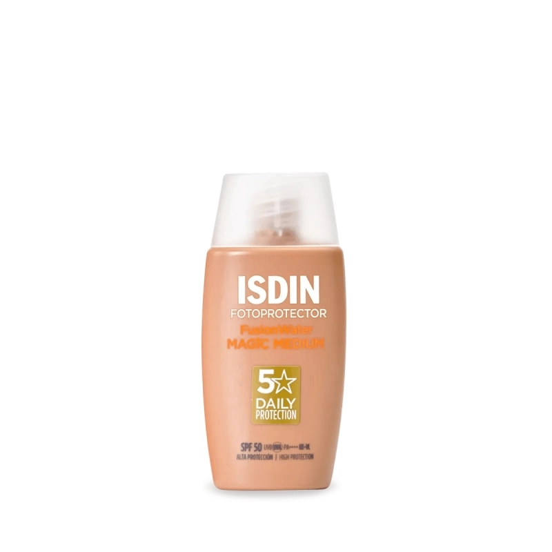 Fotoprotector Facial ISDIN Fusion Water Magic Color Medium SPF 50 x 50 ml