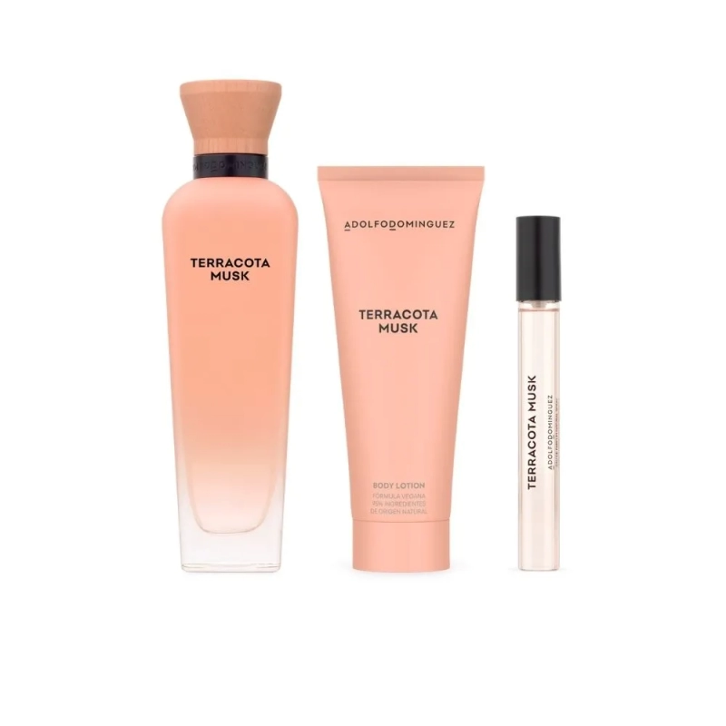 Adolfo Dominguez Terracota Musk Estuche Eau de Parfum 120 ml + Body Lotion + Mini para Mujer