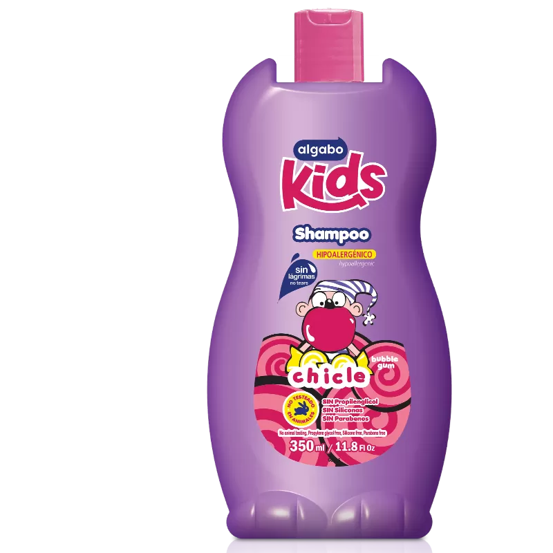 Algabo Kids Shampoo Infantil Hipoalergénico Aroma Chicle 350 ml