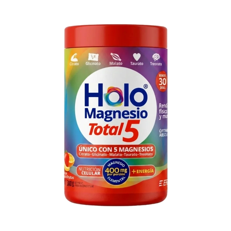 Elea Holomagnesio Total 5 Magnesio en Polvo Sabor Multifruta x 300 g