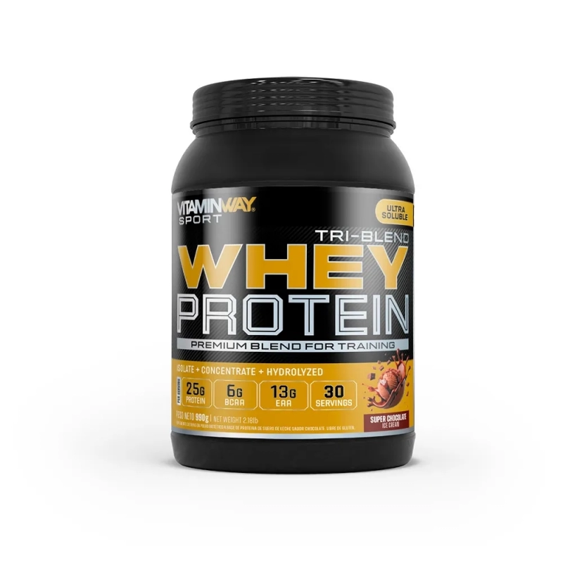 Vitamin Way Tri Blend Whey Protein Sabor Chocolate 990 g