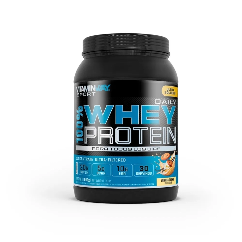 Vitamin Way Daily 100 Whey Protein Sabor Vainilla 900 g