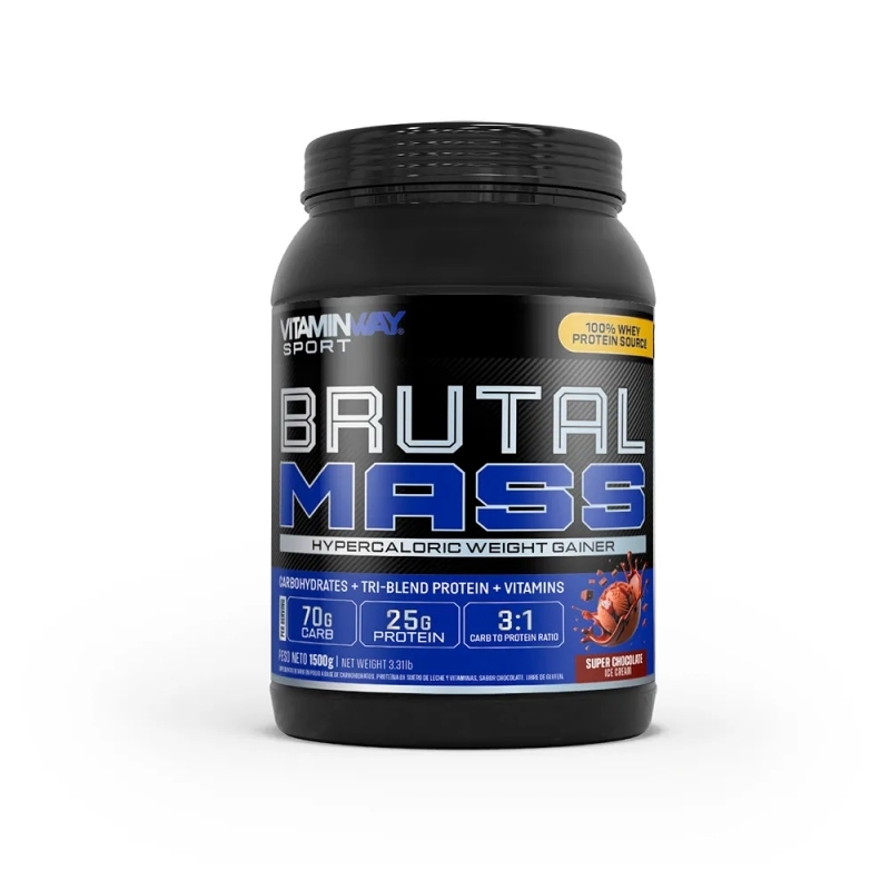 Vitamin Way Brutal Mass Ganador de Peso Sabor Chocolate 1.5 kg