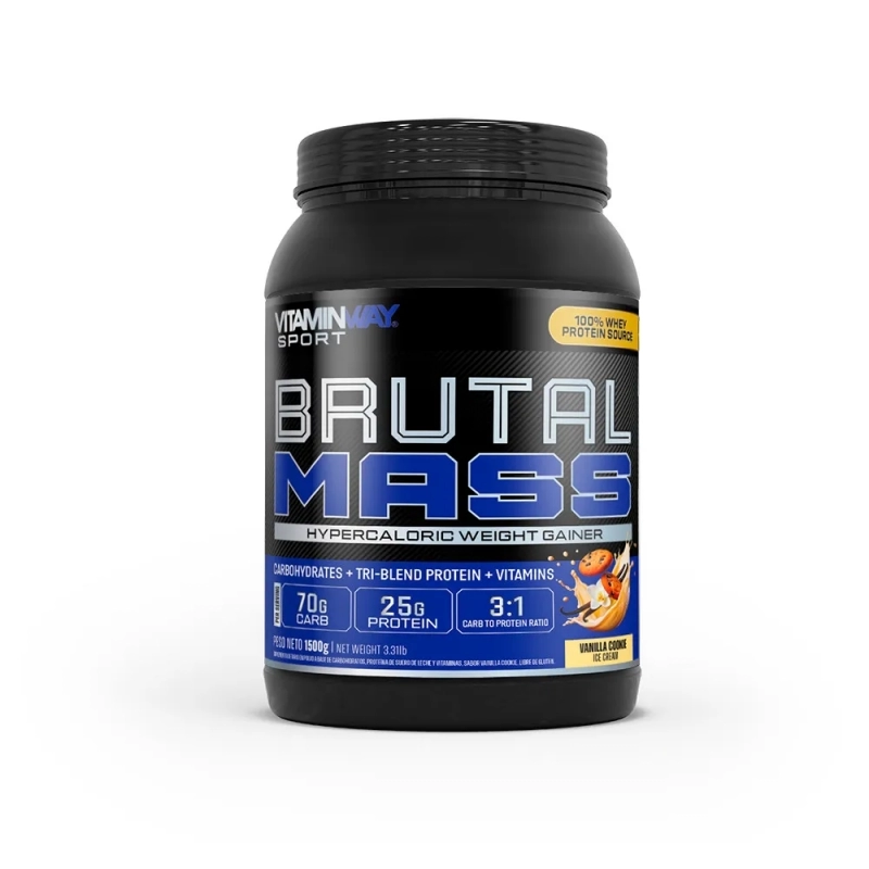 Vitamin Way Brutal Mass Ganador de Peso Sabor Vainilla 1.5 kg