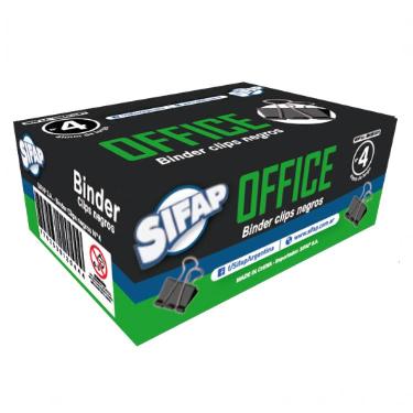 Aprietapapeles Super Clip 4 40 mm Negro Sifap Por Unidad Art.2200156113