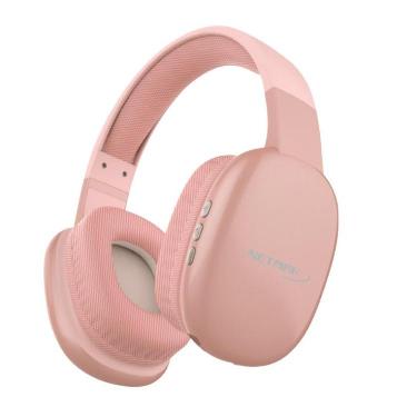 Auricular Bluetooth Dual Tipo Vincha Netmak (NM-VOLT-RS) Rosa