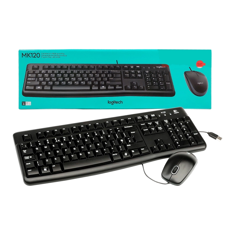 Combo Logitech Mk120 Teclado + mouse Negro Art.920-004428