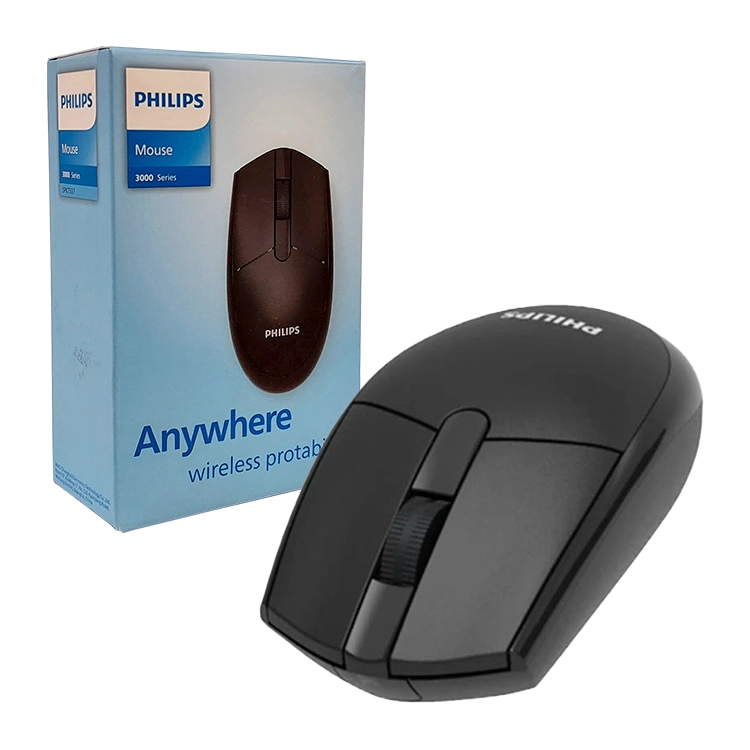 Mouse Philips Serie 3000 Wirelless USB 1600DPI Negro Art.SPK7337B