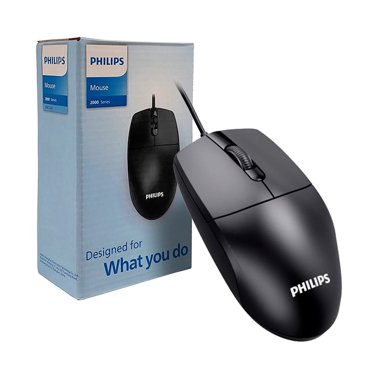 Mouse Philips Serie 2000 USB 1200DPI Negro Art.SPK7247B