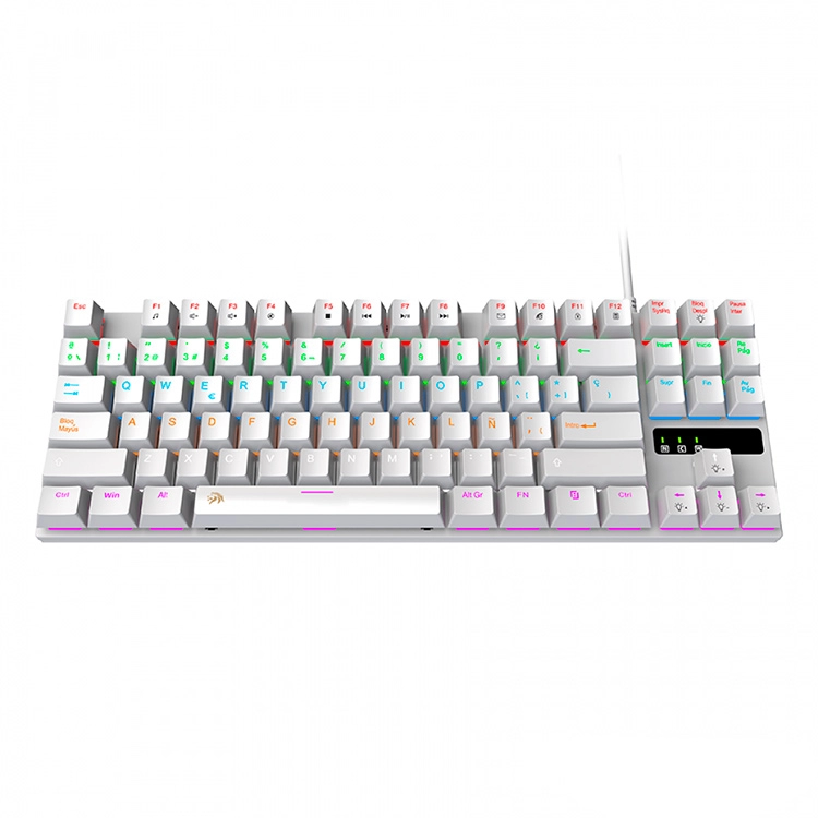 Teclado Netmak Gamer Mecanico Blanco Art.NM-SKILL-W