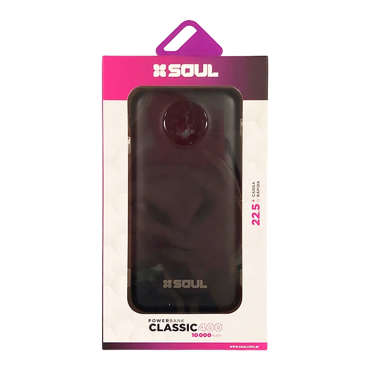 Cargador Portatil Soul Classic Negro 400 PSB-C41022TLNE 10000 MAH Art.164-75507