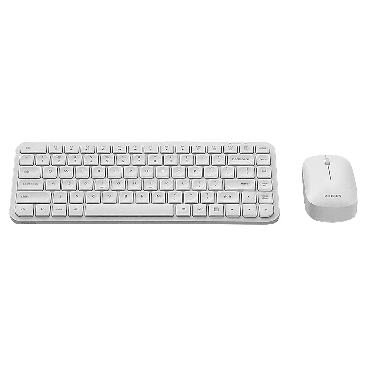 Combo Philips Serie 3000 Wireless USB 1600DPI 104 Keys Blanco Art.SPT6338WS