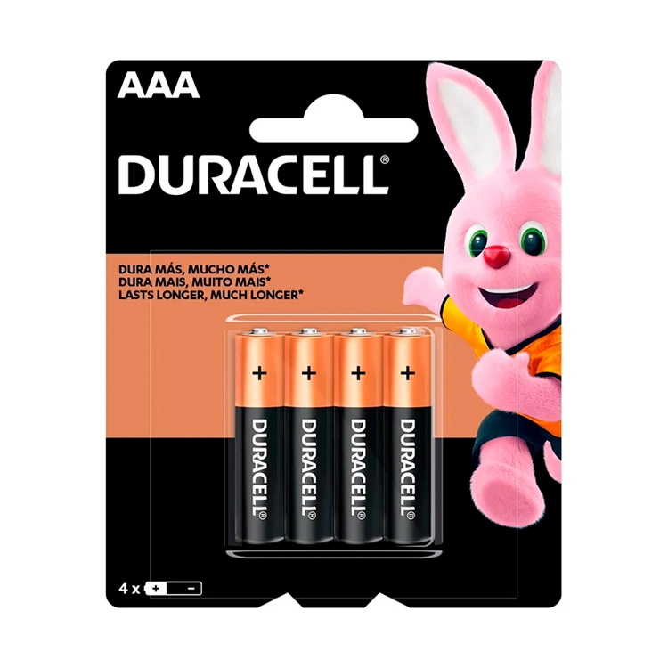 Pilas AAA Duracell Blister x 4 Art.1098-N