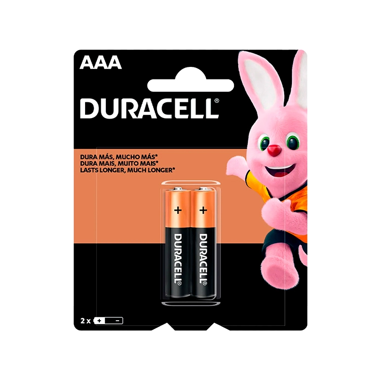 Pilas AAA Duracell Blister x 2 Art.45412-N
