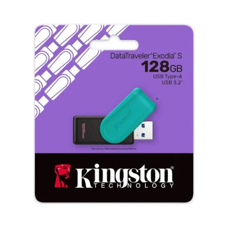 Pendrive Kingston 128GB Exodia S DTXS Negro USB 3.2 Gen 1 Art.DTXS-128GB