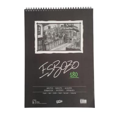 Block Esbozo A4 180 Gr Con Espiral 40 Hojas Liso ART.2082