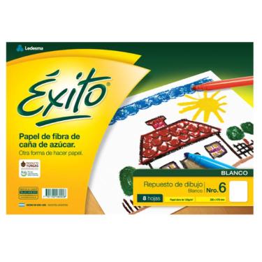 Repuesto de Dibujo Exito N°6 Blanco 8 hojas Tipo Canson ART.50848092-100903