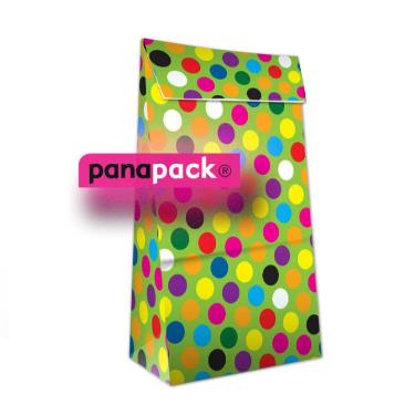 Bolsa para Regalo Romi Green Dots 14X08X26 ART.44400681