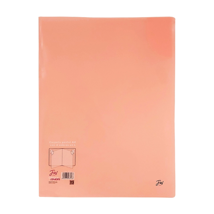 Carpeta FW A4 Con Sobres Folios en L Rosa Pastel Art.4098 | Librería ...