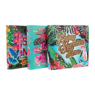 Carpeta Escolar 3 Anillos N°3 Inkdrop 2025 Tropical ART.300018 - 300087