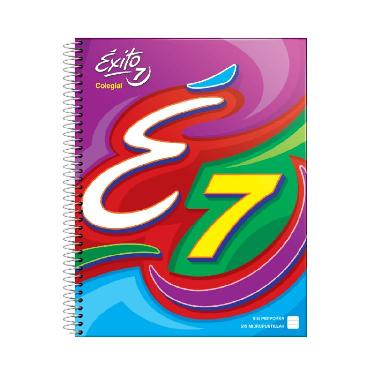 Cuaderno Escolar Con Espiral Tapa Dura Exito E7 Colegial 21x27 100 Hojas Rayadas Art.100791