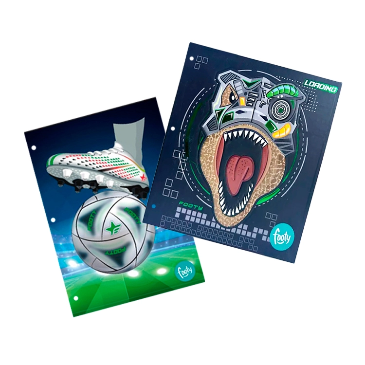Carpeta Escolar 2 Tapas Con Cordon N°3 Inkdrop 2025 Footy Boy I ART.302222