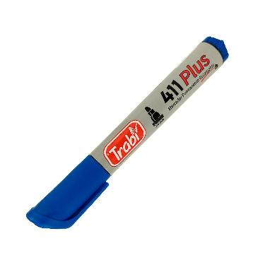 Marcador Permanente Trabi 411 Plus Azul Punta Redonda ART.TR6522