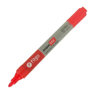 Marcador al agua Filgo 052 Rojo Punta Redonda por unidad ART.AM052-C12-002