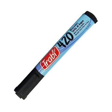 Marcador al Agua Trabi 420 Negro Punta Redonda Art.TR1521