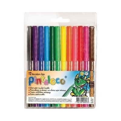 Marcador de Color Escolar Pelikan Pintaloco x 12 Art.041-520-012-041-520-013