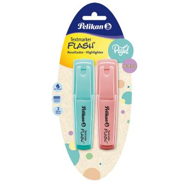 Marcador Resaltador Pelikan Flash Pastel Blister X 2 ART.041-900-464
