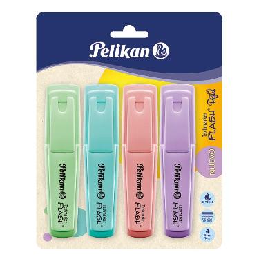 Marcador Resaltador Pelikan Flash Pastel en Blister X 4 ART.041-900-461
