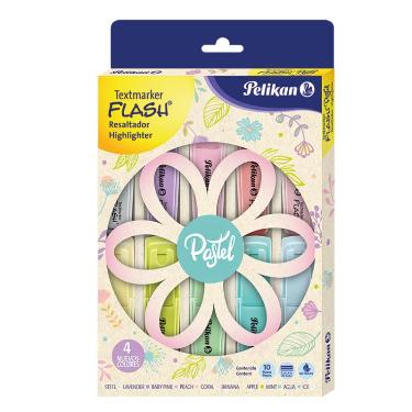 Marcador Resaltador Pelikan Flash Pastel Estuche X 10 ART.041-900-465