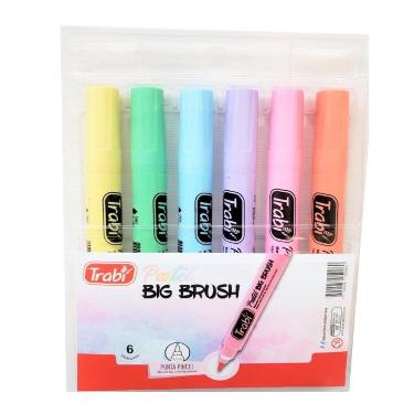 Marcador Punta Pincel Trabi Big Brush Pastel X 6 ART.TR5996