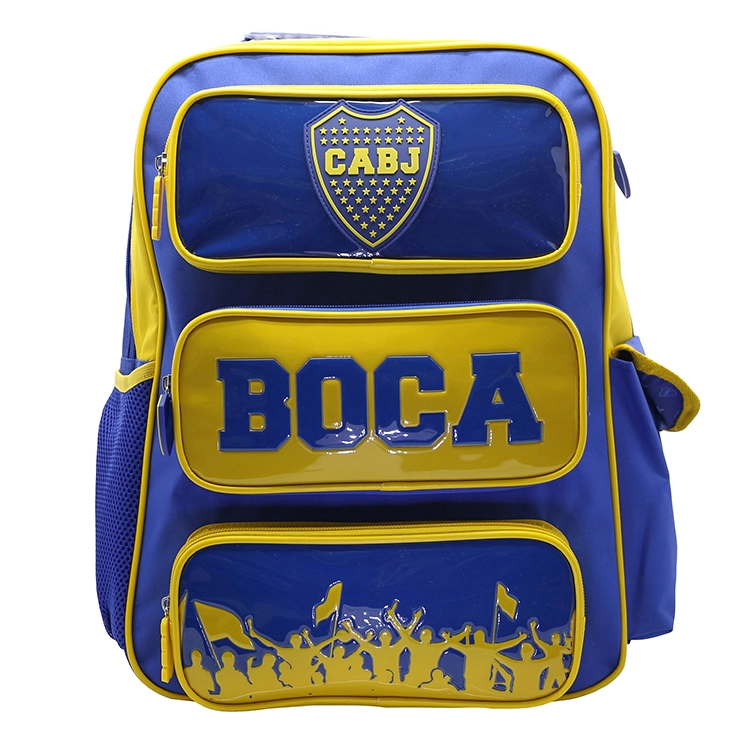 Mochila Escolar Cresko 2025 Boca Juniors el mas Grande Carro Stickers Art.BO368