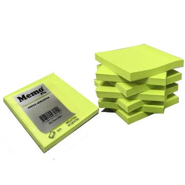 Notas Adhesivas Memo Fix 75X75 Verde Fluo 80 Hojas Art.603