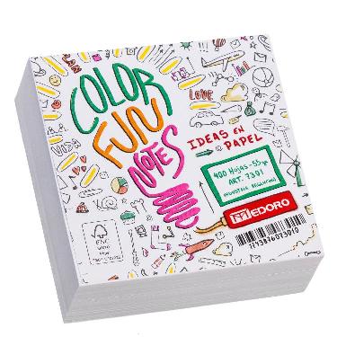 Taco Papel Medoro 9 x 9 x 400 Blanco  Art.7301 (M)