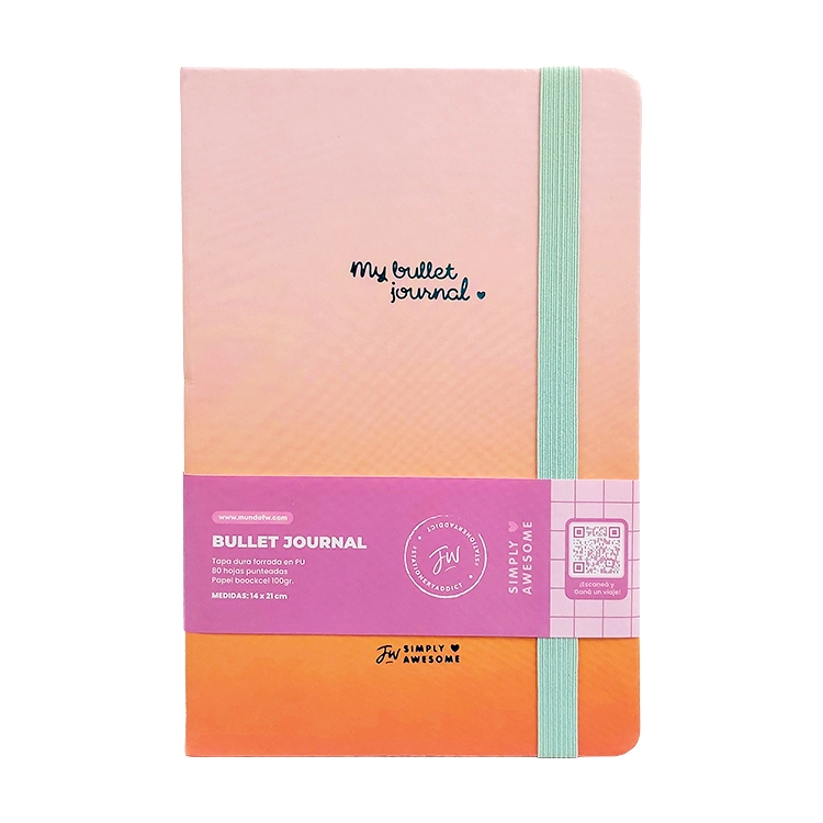 Cuaderno Tapa Dura FW Pastel My Bullet con Elastico Bullet Journal Art.201425