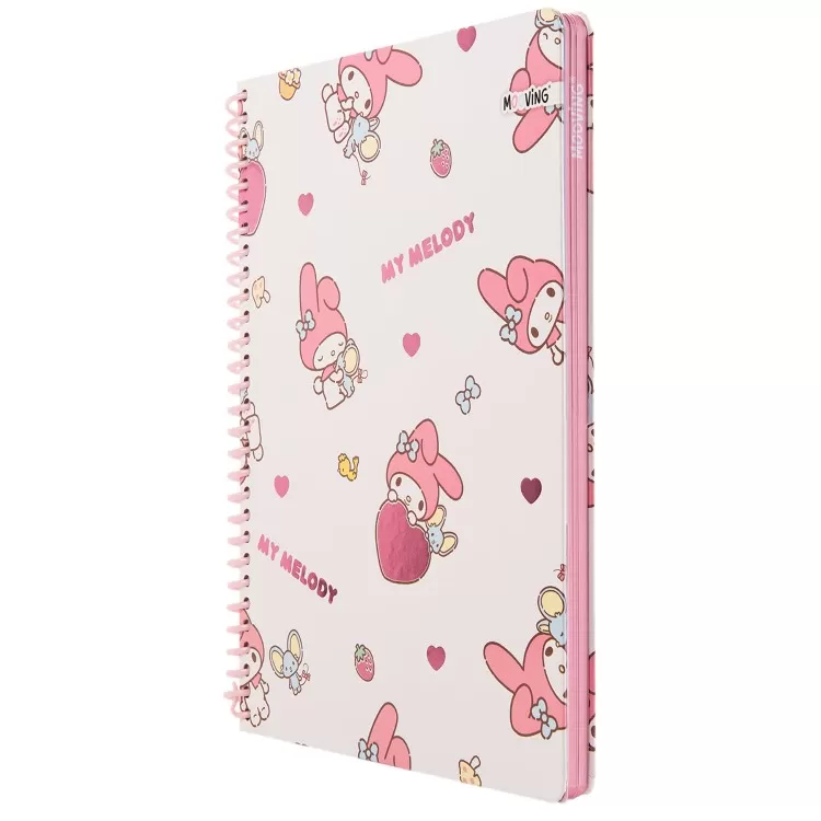 Cuaderno con Espiral Mooving Premium Carta My Melody Blanco 96 Hojas Rayado Art.1230261