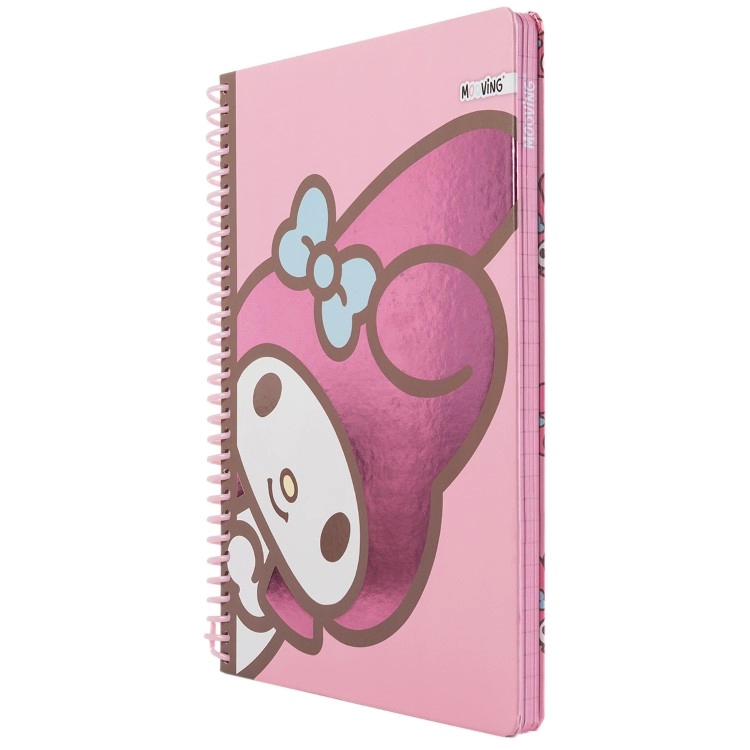 Cuaderno con Espiral Mooving Premium Carta My Melody Rosa 96 Hojas Rayado Art.1230261