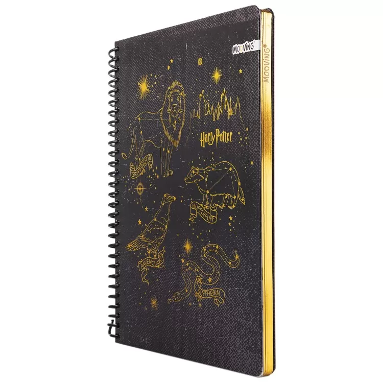 Cuaderno con Espiral Mooving Premium Carta Harry Potter Negro 96 Hojas Rayado Art.1230222